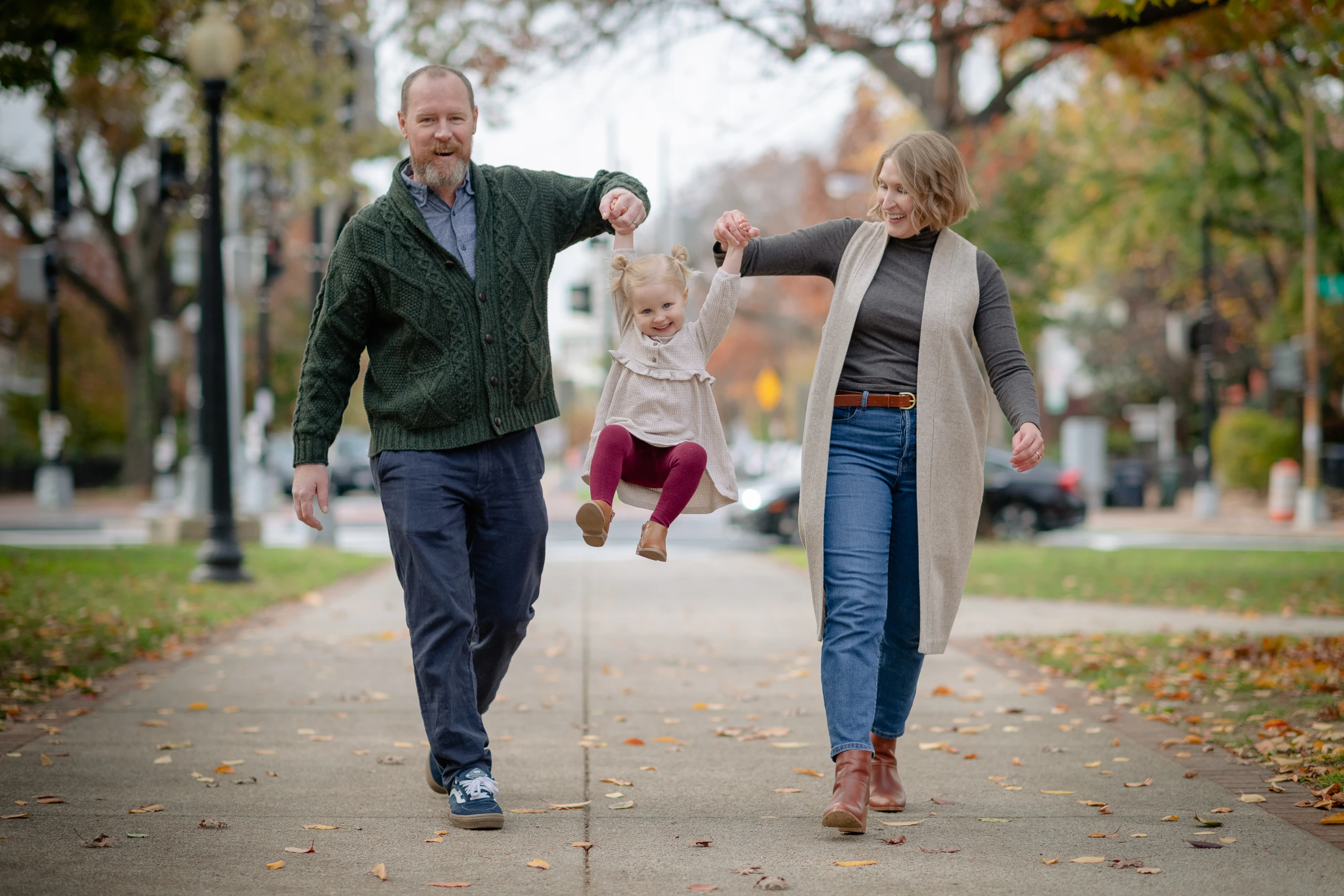 Family photography with first child
